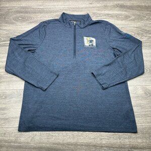 Travis Mathew Performance Pullover Mens XXL Blue Quarter Zip La Salle Golf